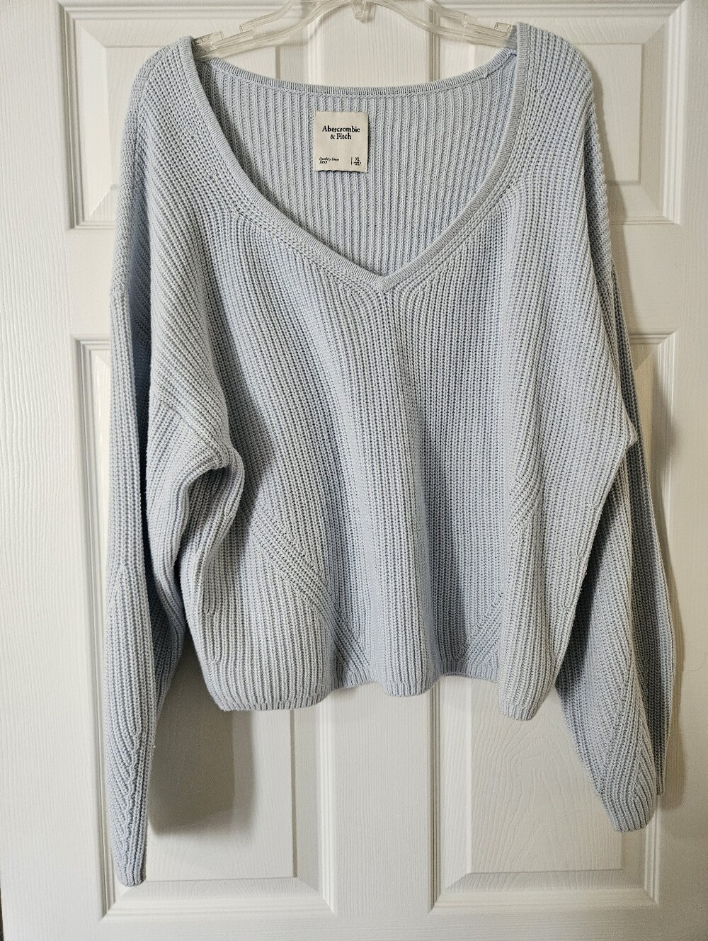 Abercrombie Light Blue V-neck Sweater